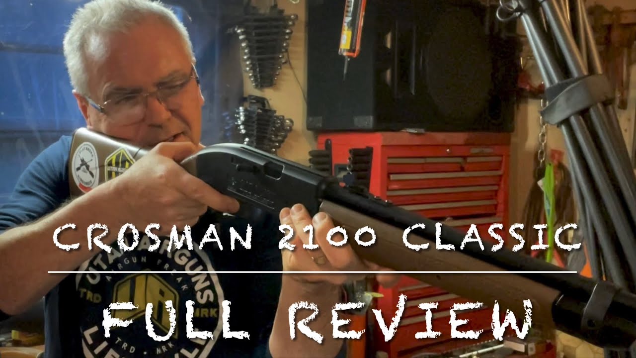 Полный обзор пневматической винтовки Crosman 2100 Classic калибра .177 с несколькими помпами, хро...