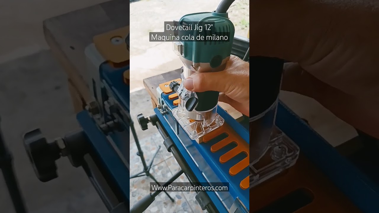 Dovetail Jig O Cola de Milano para cajones de madera #carpinter&iacute;a #herramientas