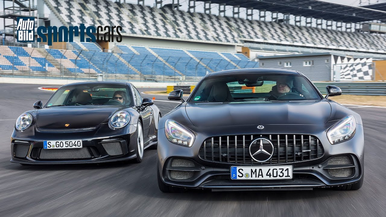 TRACK BATTLE: Mercedes-AMG GT C vs. Porsche 911 GT3 Touring Paket - AUTO BILD SPORTSCARS