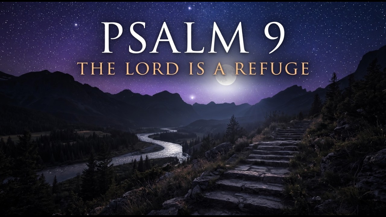 ​A Refuge in Times of Trouble 🕊️ Psalm 9 KJV | Word-for-Word Scripture Song (Peaceful Meditation)