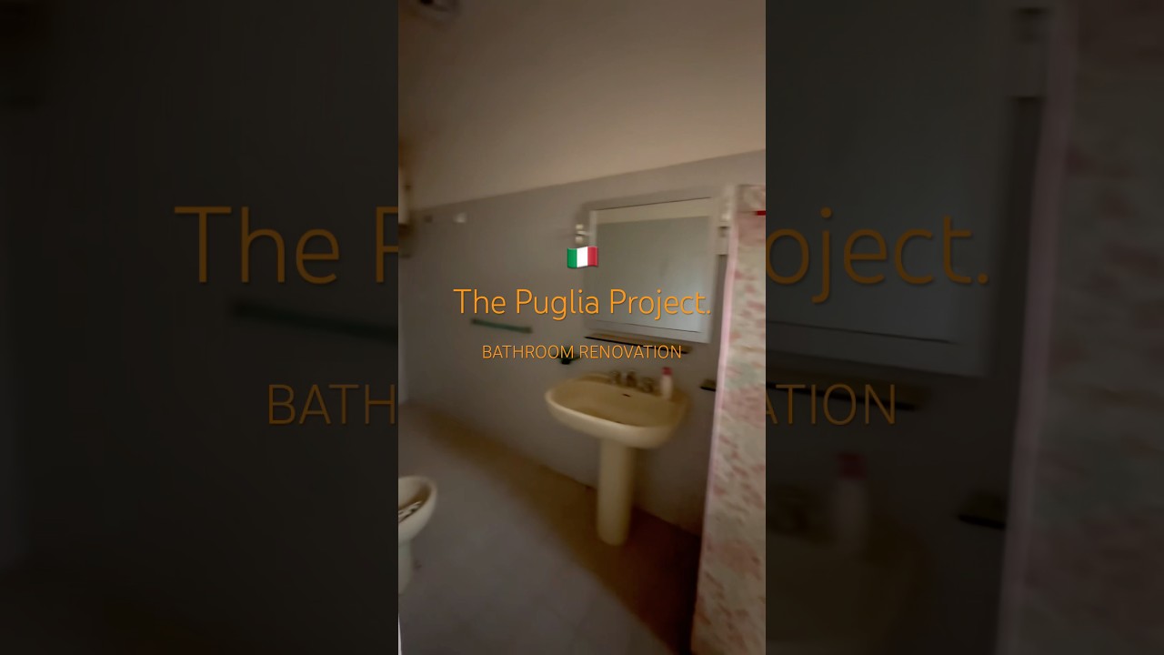 The Puglia Project | Bathroom Renovation | Floor & Shower Tiles #airbnb #project #italy #renovation
