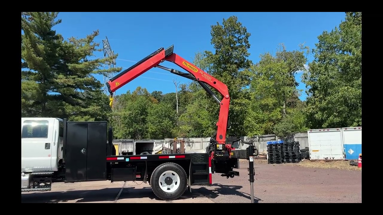 2016 PALFINGER PK10000 KNUCKLEBOOM ON 2017 FORD F750 C/CAB  9585