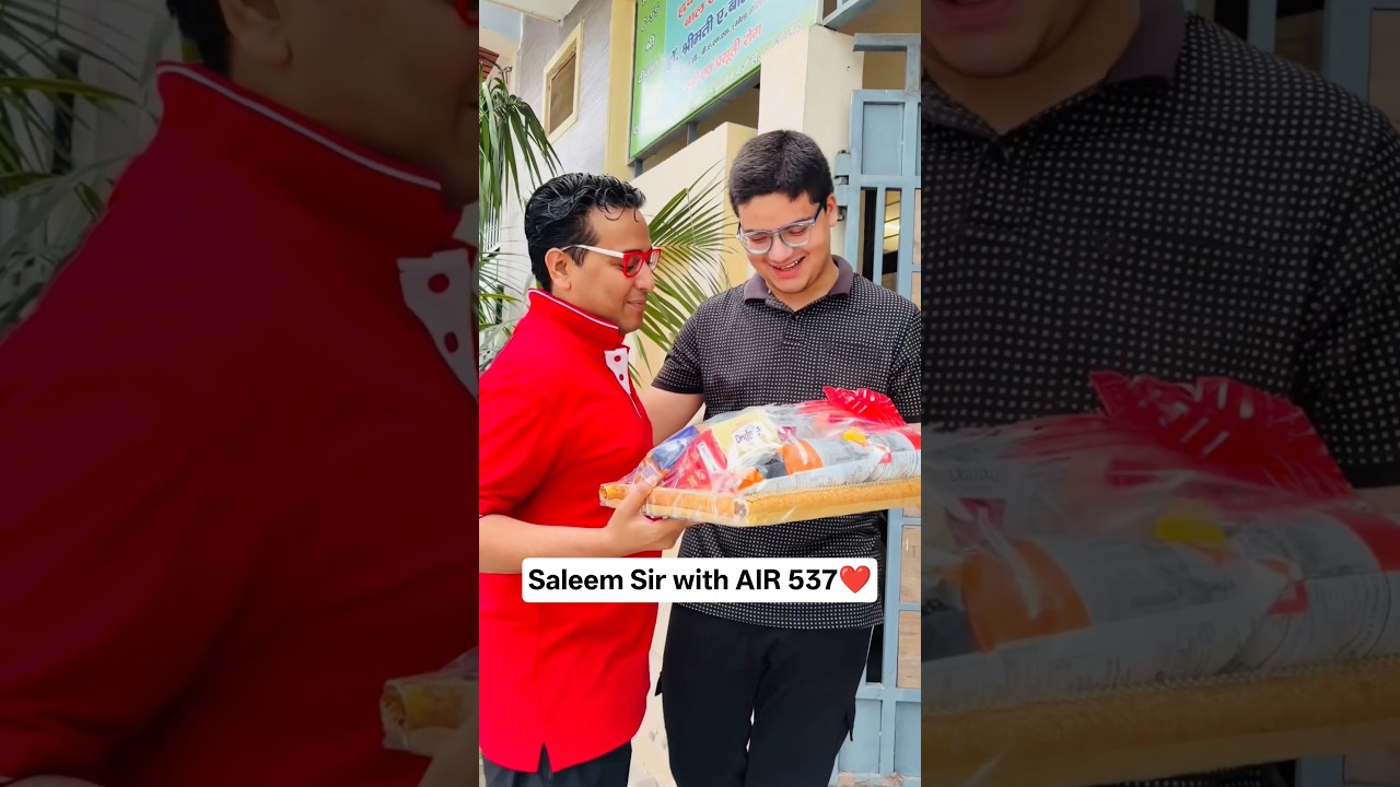 Saleem Sir with AIR 537❤️🏆 #pw #neetresult #physicswallah
