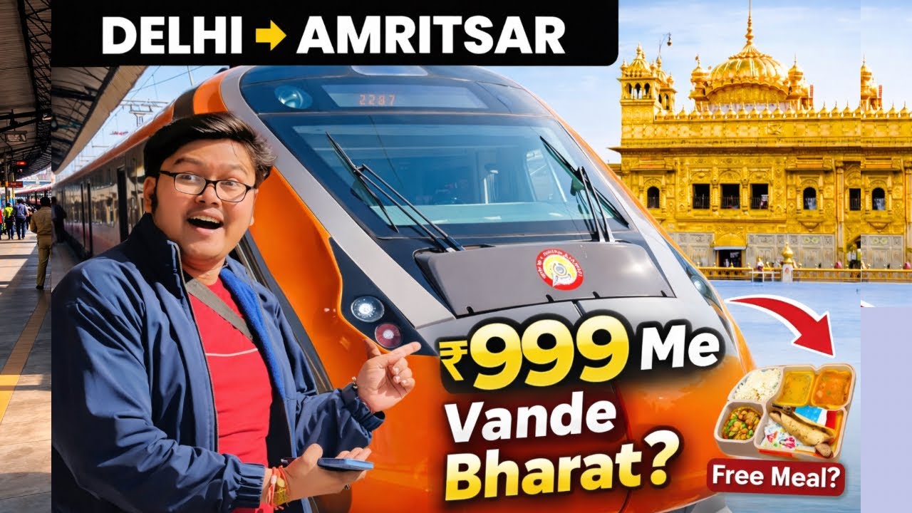 22487 Delhi to Amritsar Vande Bharat Express | Full Journey Review 2026 🚄