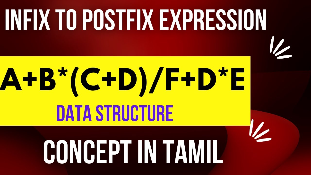 Infix to Postfix Expression Conversion|Data Structure|Concept for TamilPridetech