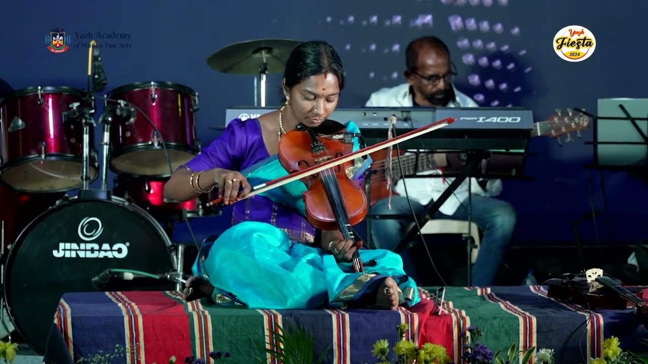 Yazh Academy | Yazh Fiesta 2024 | Violin | Instrumental Music | Analmeley Panithuli | Varanam Ayiram