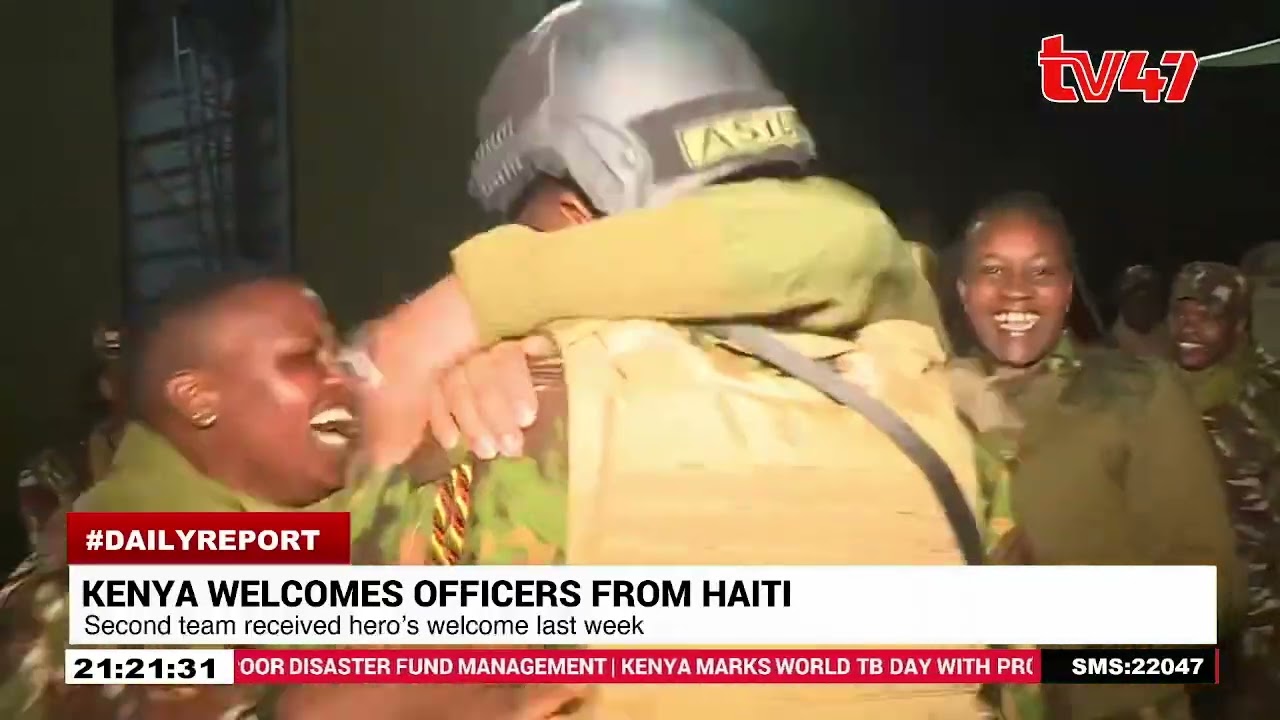 The third contingent of Kenyan Police Officers deployed to Haiti has returned