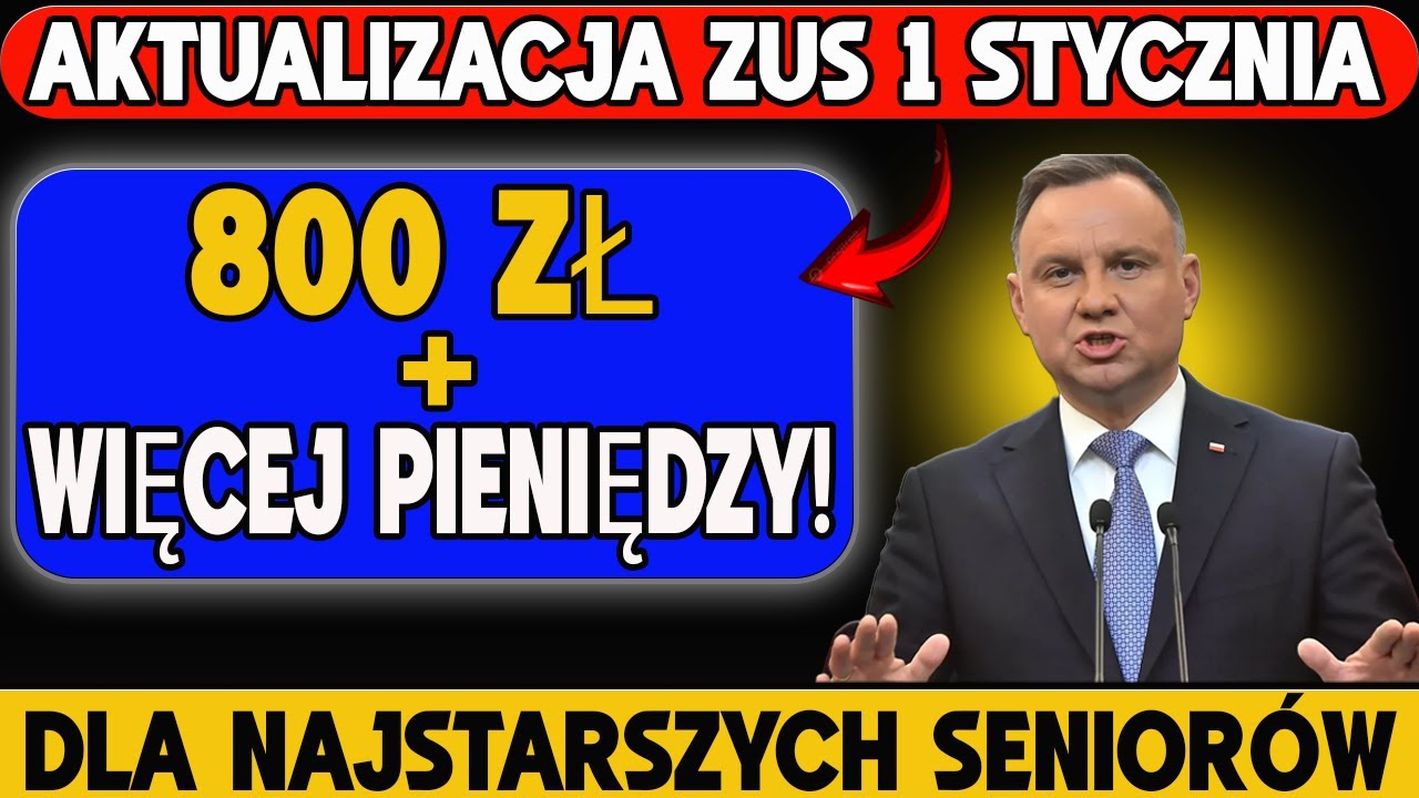 &ldquo;AKTUALIZACJA ZUS Z 1 STYCZNIA 🚨 NAJSTARSI SENIORZY DOSTAJĄ WIĘCEJ PIENIĘDZY!&rdquo;