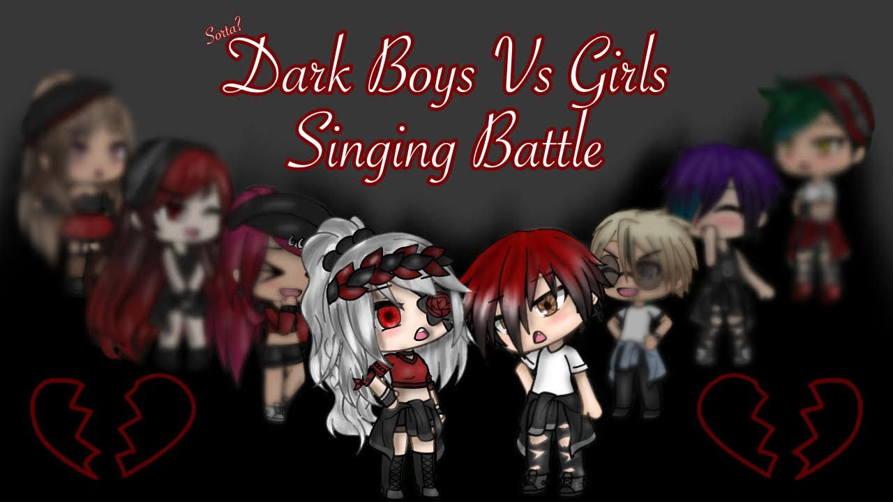 Dark(ish) Girls Vs Boys Singing Battle | (ship?) | Gacha Life