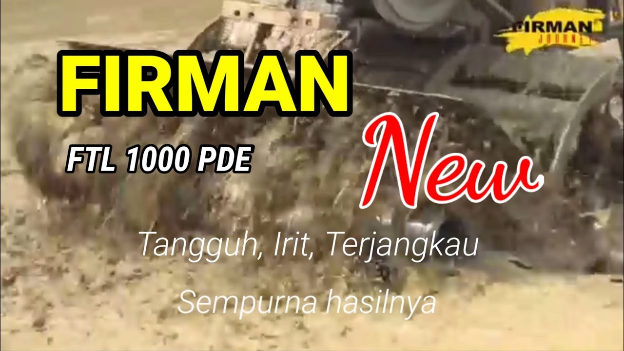 firman FTL1000Pde | hand tractor | cultivator terbaru | petani online | firman terbaru | auto kaya