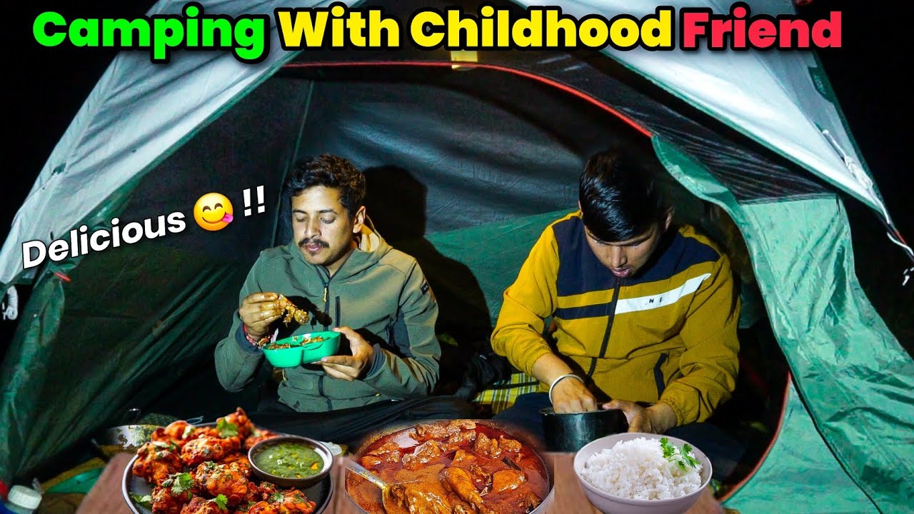 Camping With Childhood Friend In Forest And Cook Delicious Food | Camping India | Unknown Dreamer