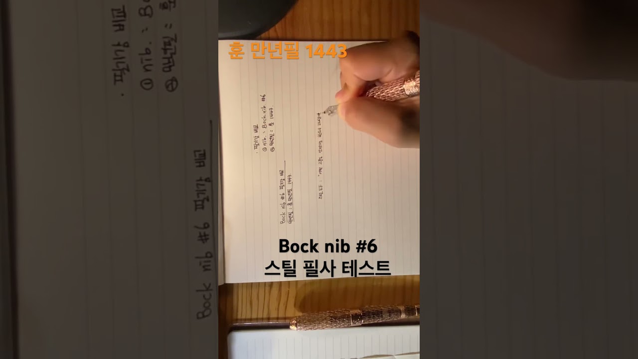 Peter bock nib #6 테스트 시필