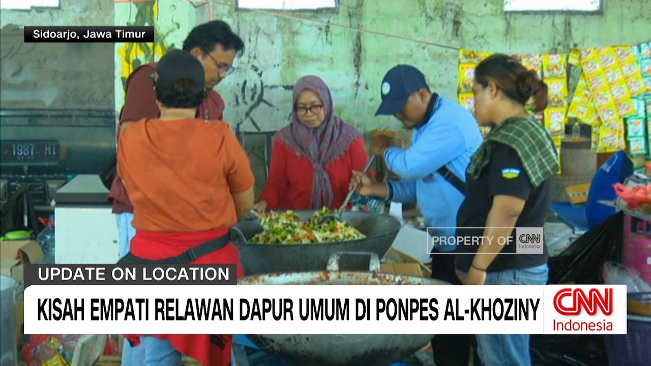 Kisah Empati Relawan Dapur Umum di Ponpes Al Khoziny