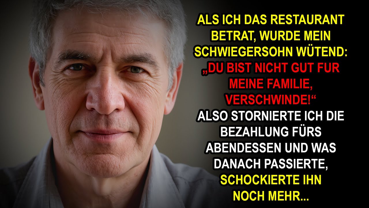 Im Restaurant sagte der Mann meiner Tochter: „Du passt nicht zu uns – geh!“