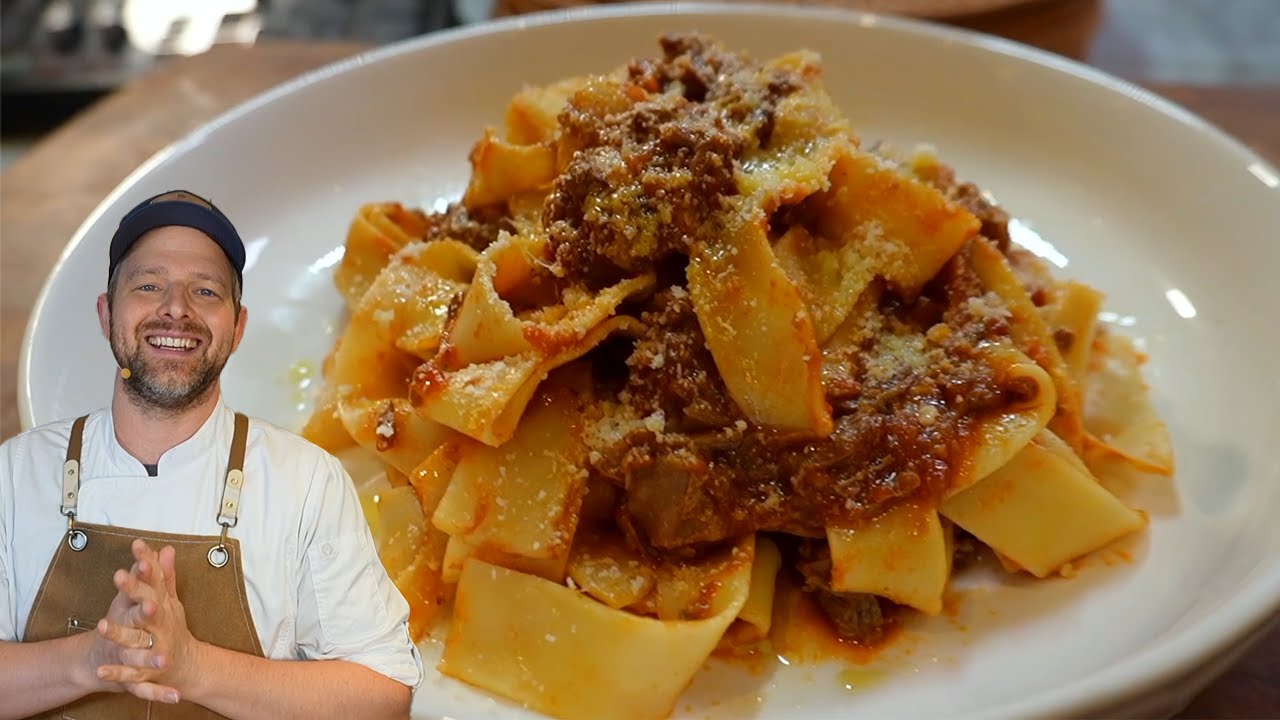Rustic Lamb Ragu with Pappardelle | Authentic Pasta Sauce Recipe