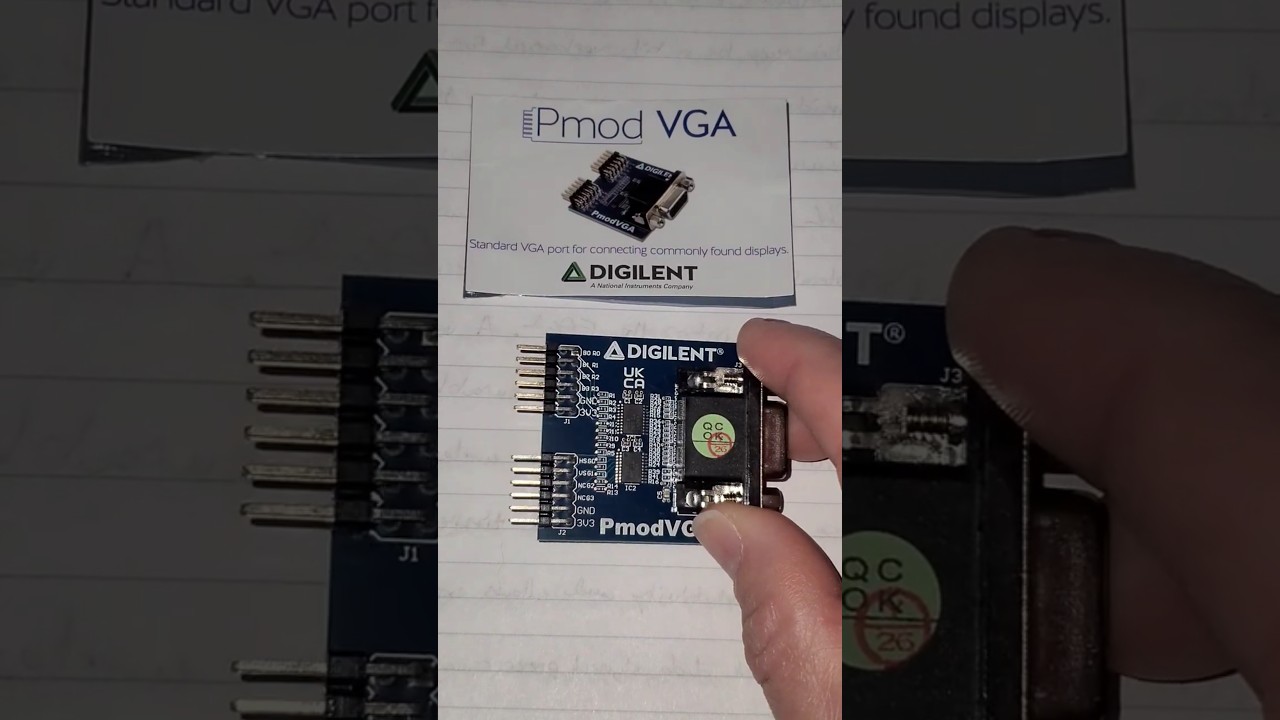 Модуль FPGA PMOD VGA: раскрываем потенциал ретро-дисплеев с помощью HDL! #fpga #verilog #digilent