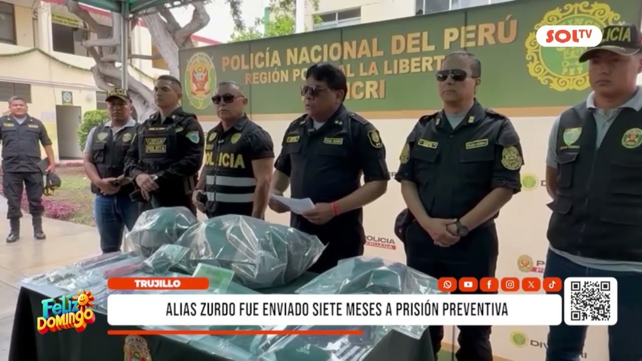 Trujillo: alias “Zurdo” fue enviado siete meses a prisión preventiva