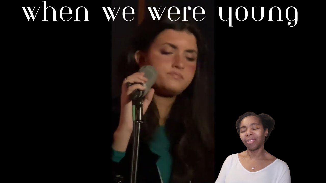 NEW - Angelina Jordan When we we young - (Adele Cover) 2023 reaction