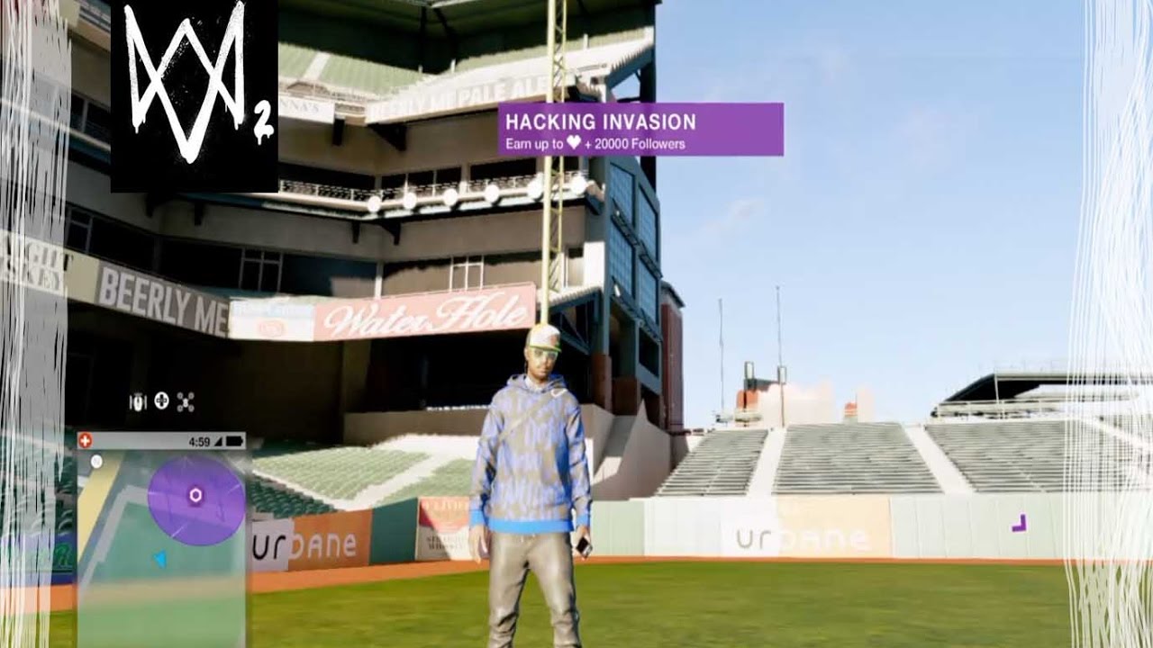 discovering a secret place in watch dogs 2 / how to get into baseball stadium