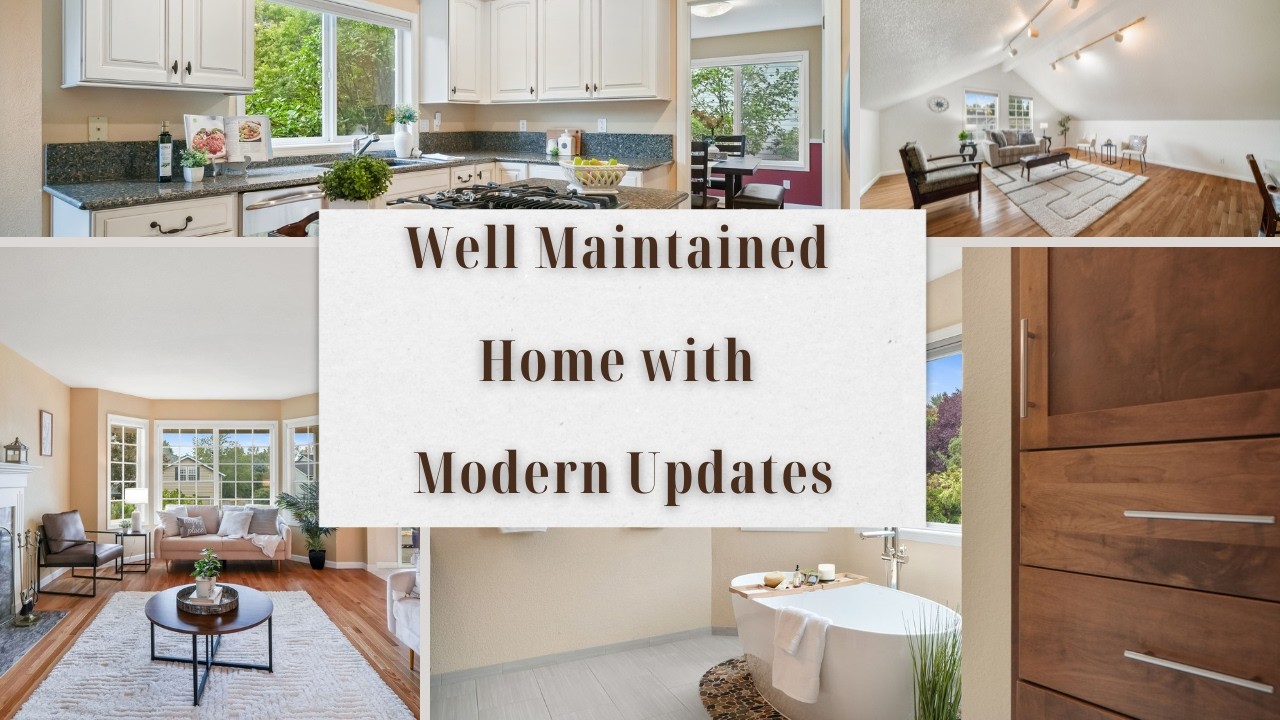 Modern Corvallis Oregon Home with Fantastic Lighting, Custom-Built Shelving and a VERY Deep Bathtub!