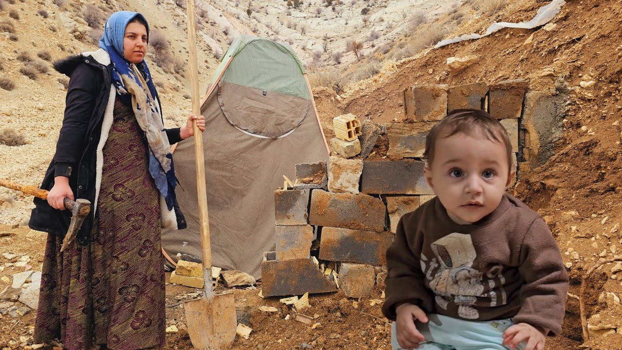Homeless woman's courage, hard work and relentless effort to build her dream home in the mountains