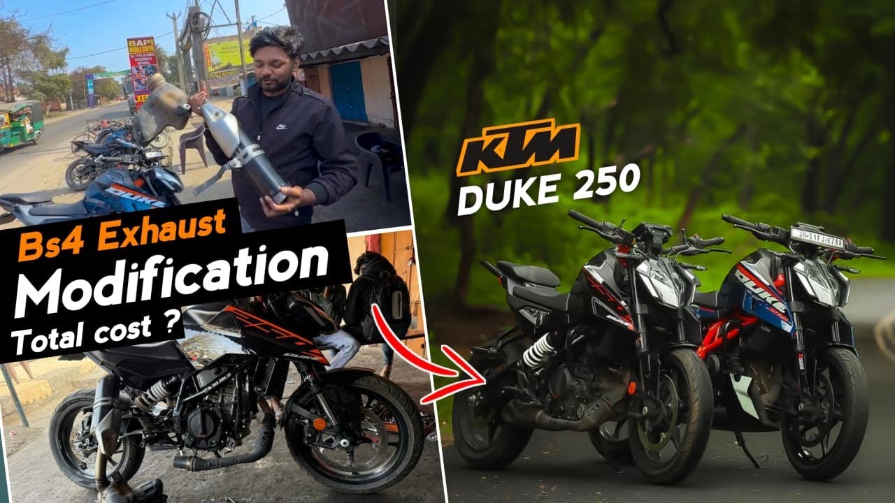 New Duke 250 Gen3 Exhaust Modification | Installing Old Duke 390 Exhaust | Very Loud & Basse Sound🔥