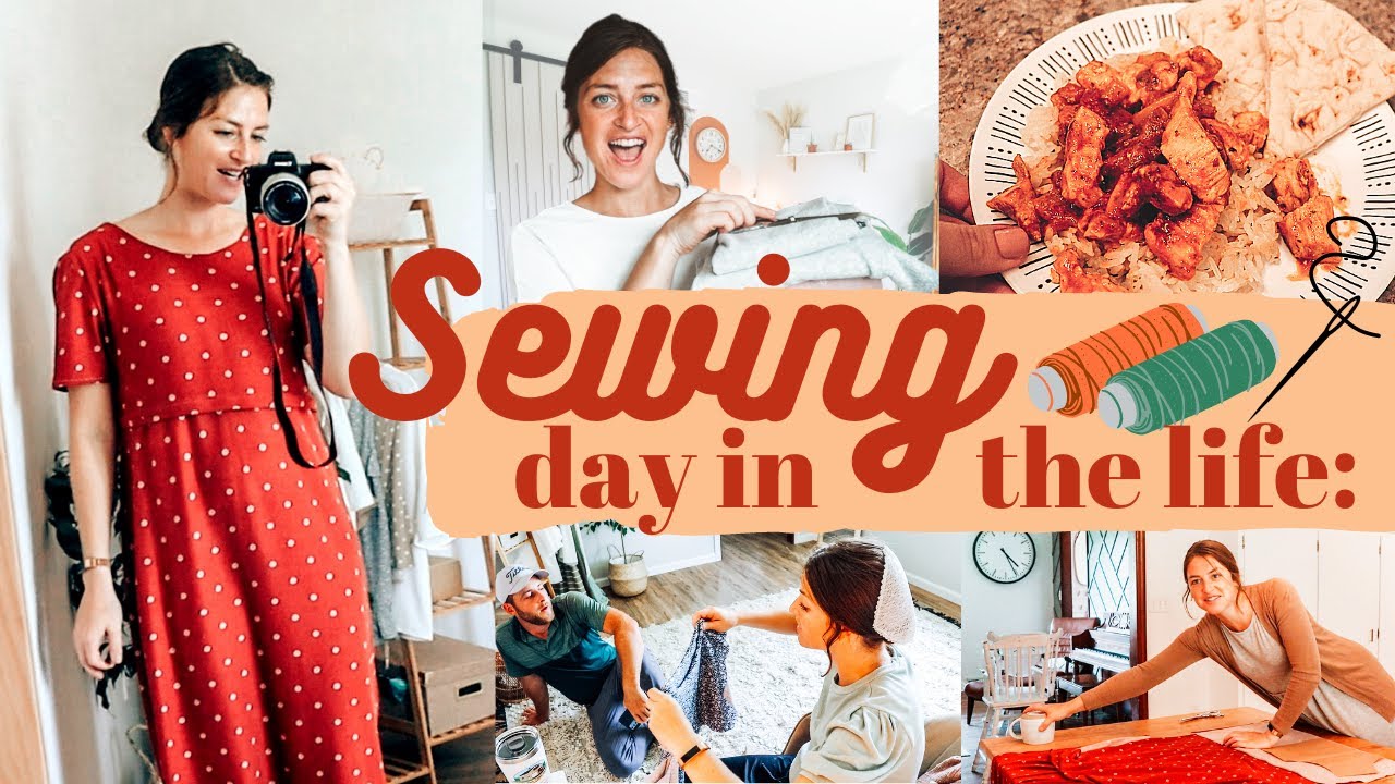 Sew with Me! Chatty Sewing Vlog in My New Workspace |  Modest Outfits | Mennonite Mom Life