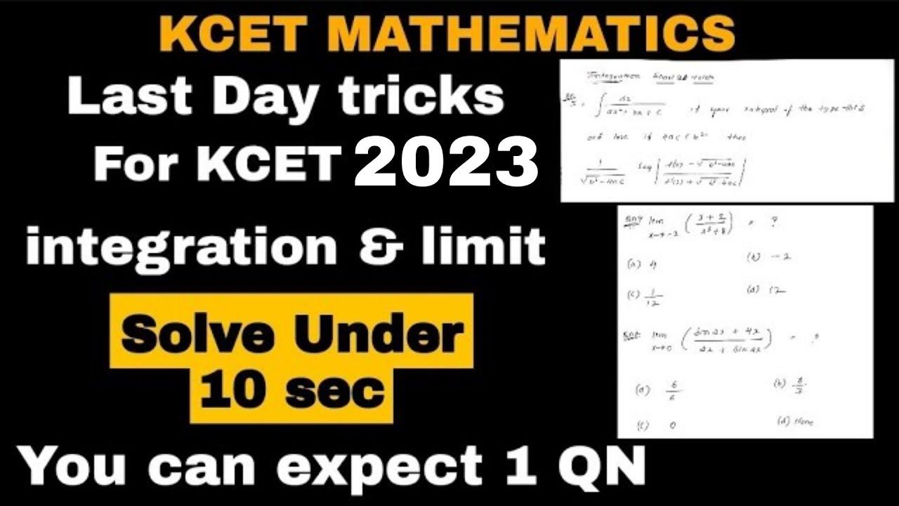 KCET MATHS SUPER SHORTCUT TRICKS|LIMITS SHORT TRICKS|HOW TO GET MORE MARKS IN KCET|@ManojPN