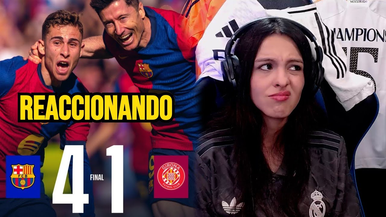 REACCIONES DE UN HINCHA al Barcelona vs Girona 4-1 *JUEGAN MUY BIEN*
