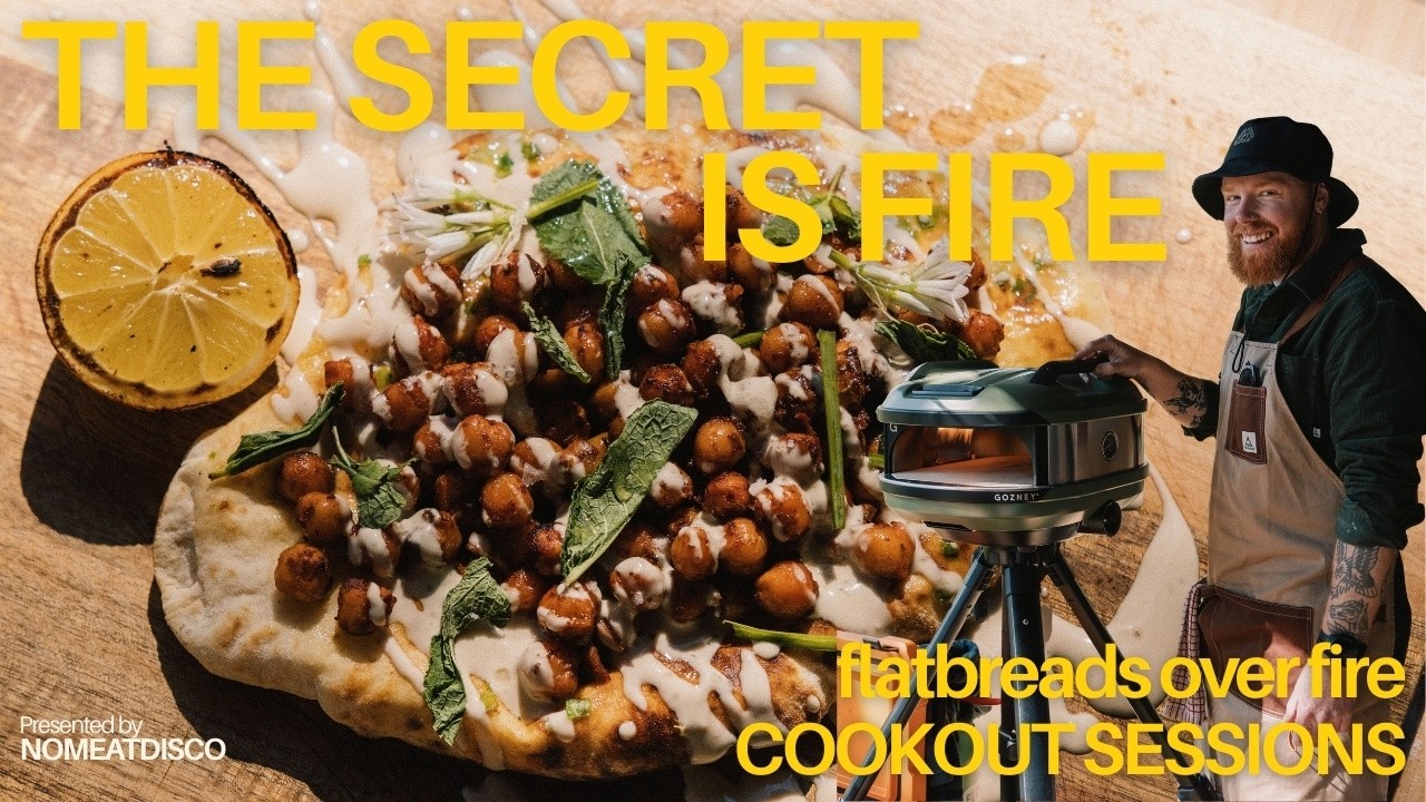 Spicy Harissa Flatbreads with Burnt Lemon | Outdoor Cookout Recipe