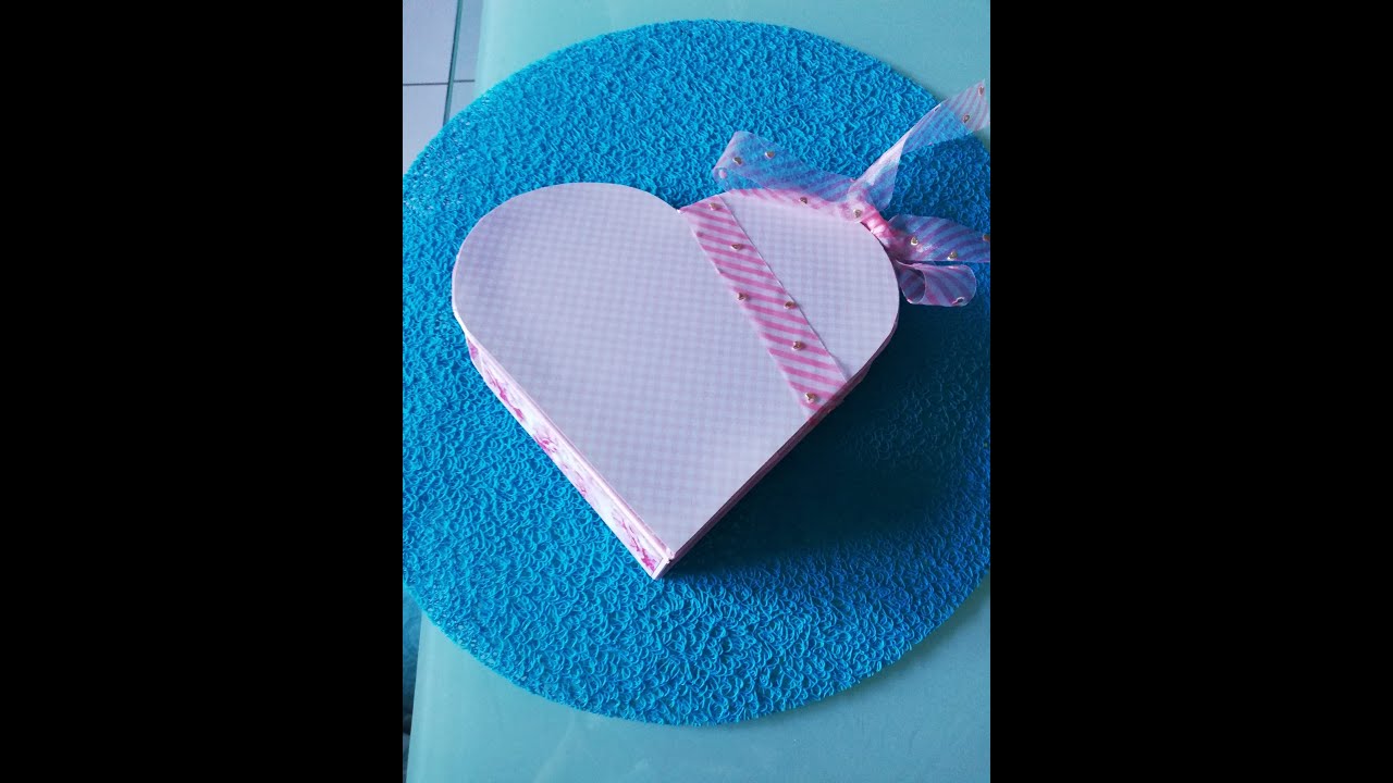 Tuto scrap - Mini Album Coeur Saint Valentin - Partie 1