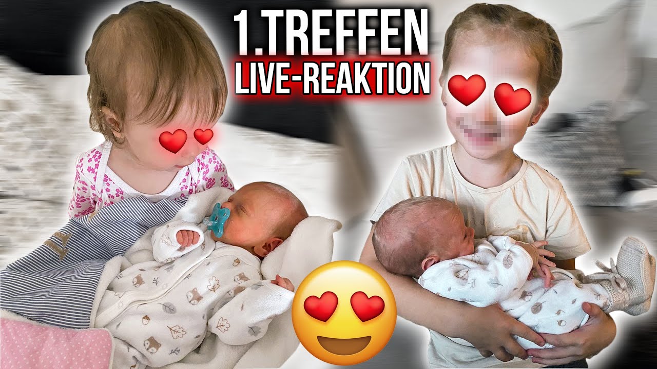 Sie lernen ihre Brüder kennen 🥰 Live Reaktion auf Zwillinge ❤️