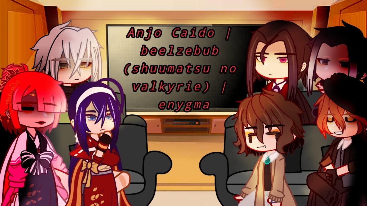 BSD 's reaction to Anjo Caido | beelzebub (shuumatsu no valkyrie) | enygma