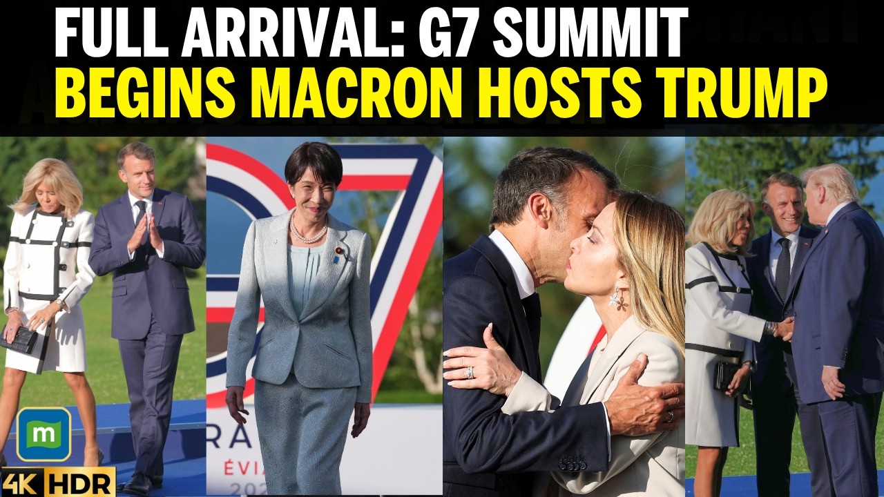FULL ARRIVALS: TRUMP, MELONI, STARMER & World Leaders Arrive At Evian G7 Summit In France | WATCH