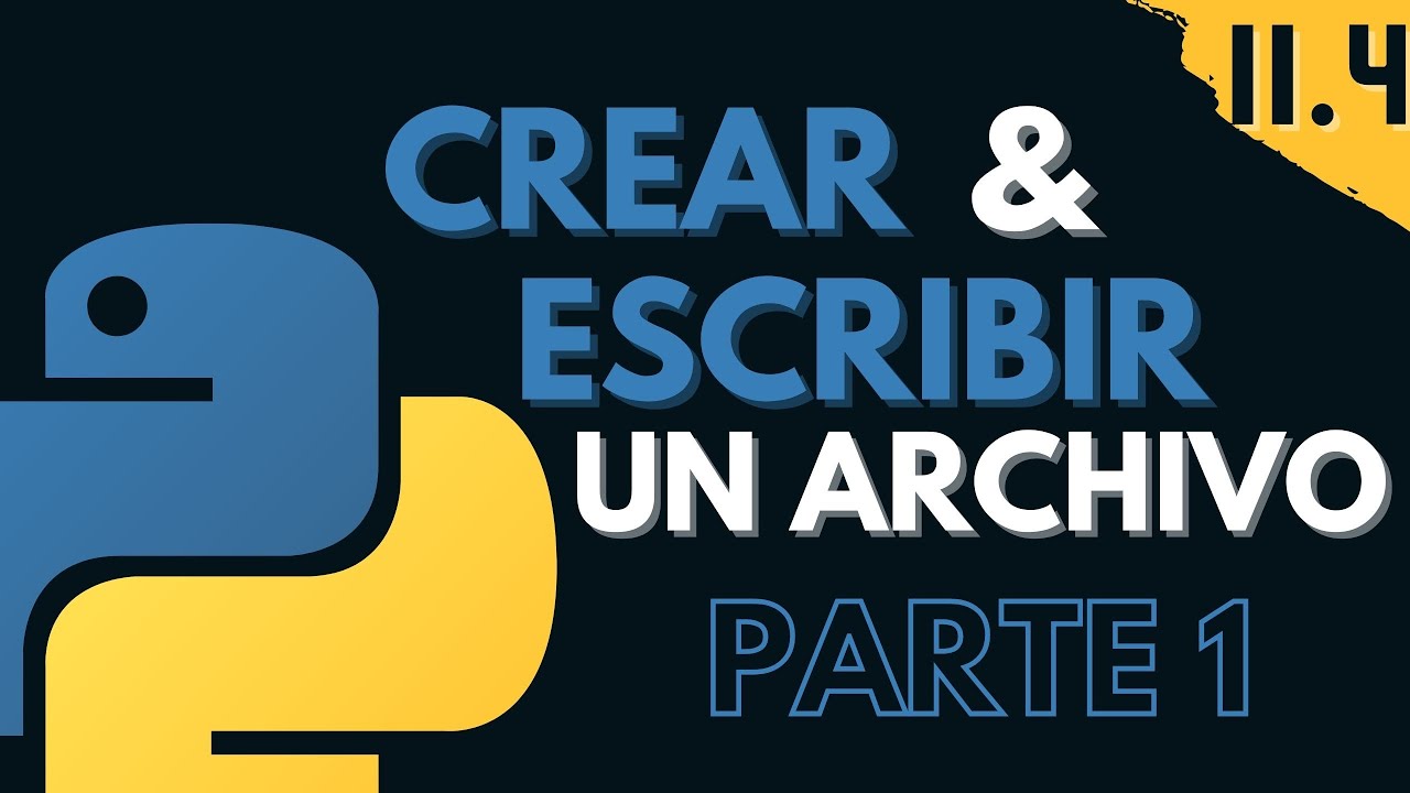 11.4 Crear y escribir un Archivo con write, writelines | Modo W | Programar desde cero en Python