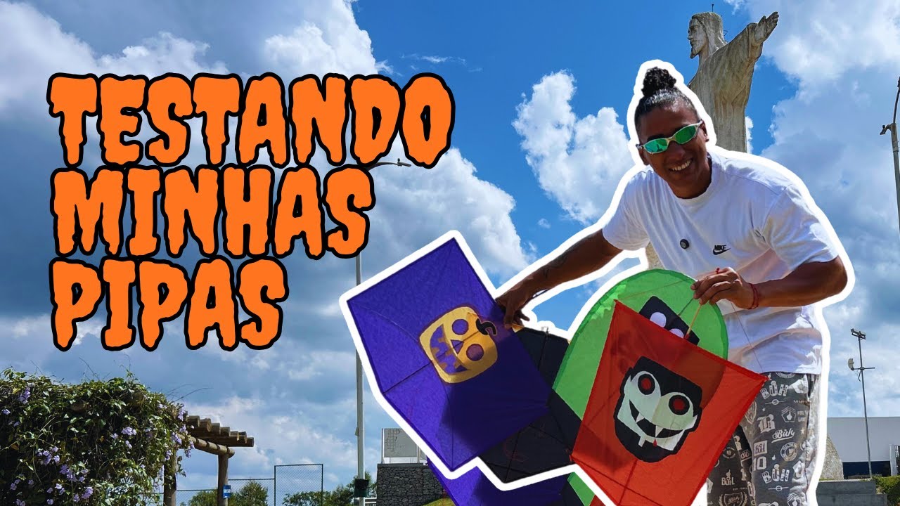 COLOQUEI AS PIPAS QUE EU FIZ NO ALTO | Quase perdi minha melhor pipa