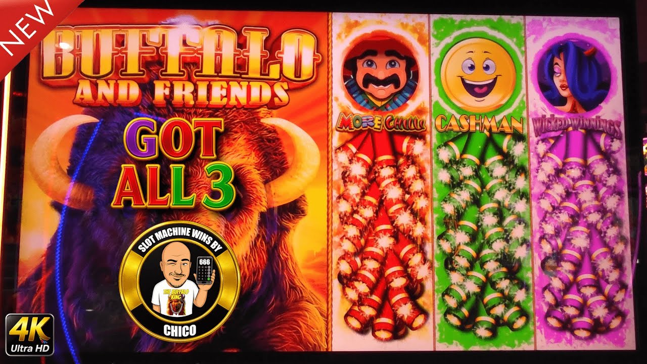 I GOT ALL 3 AGAIN! OMG! Buffalo & Friends Slot Machine