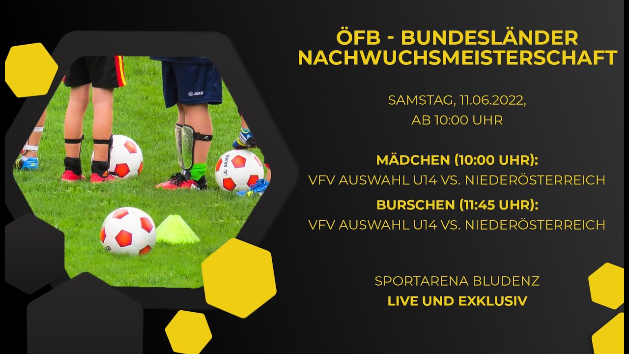 LIVE: ÖFB-Bundesländer-Nachwuchsmeisterschaften aus Bludenz