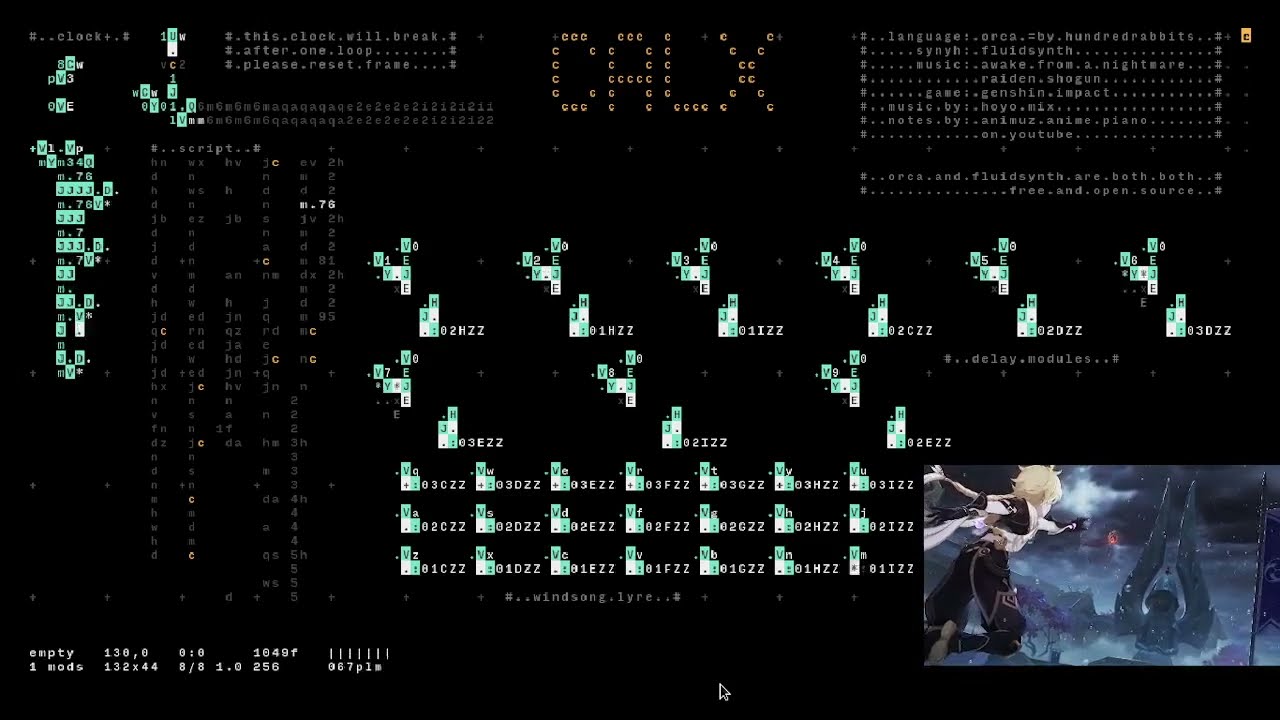 Raiden Shogun - Awake from a Nightmare; Orca programming language