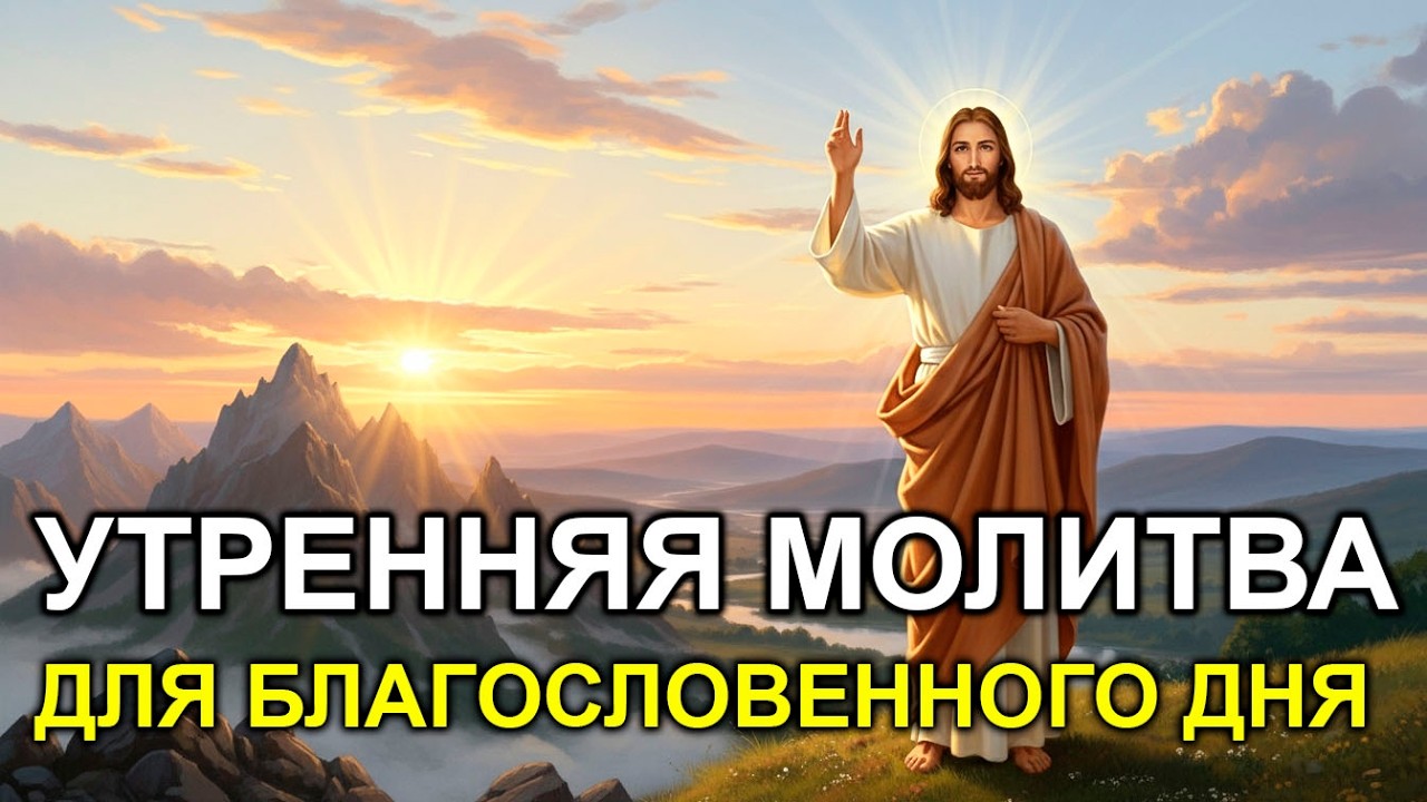 УТРЕННЯЯ МОЛИТВА Сильное благословение и глубокий Божий мир на новый день
