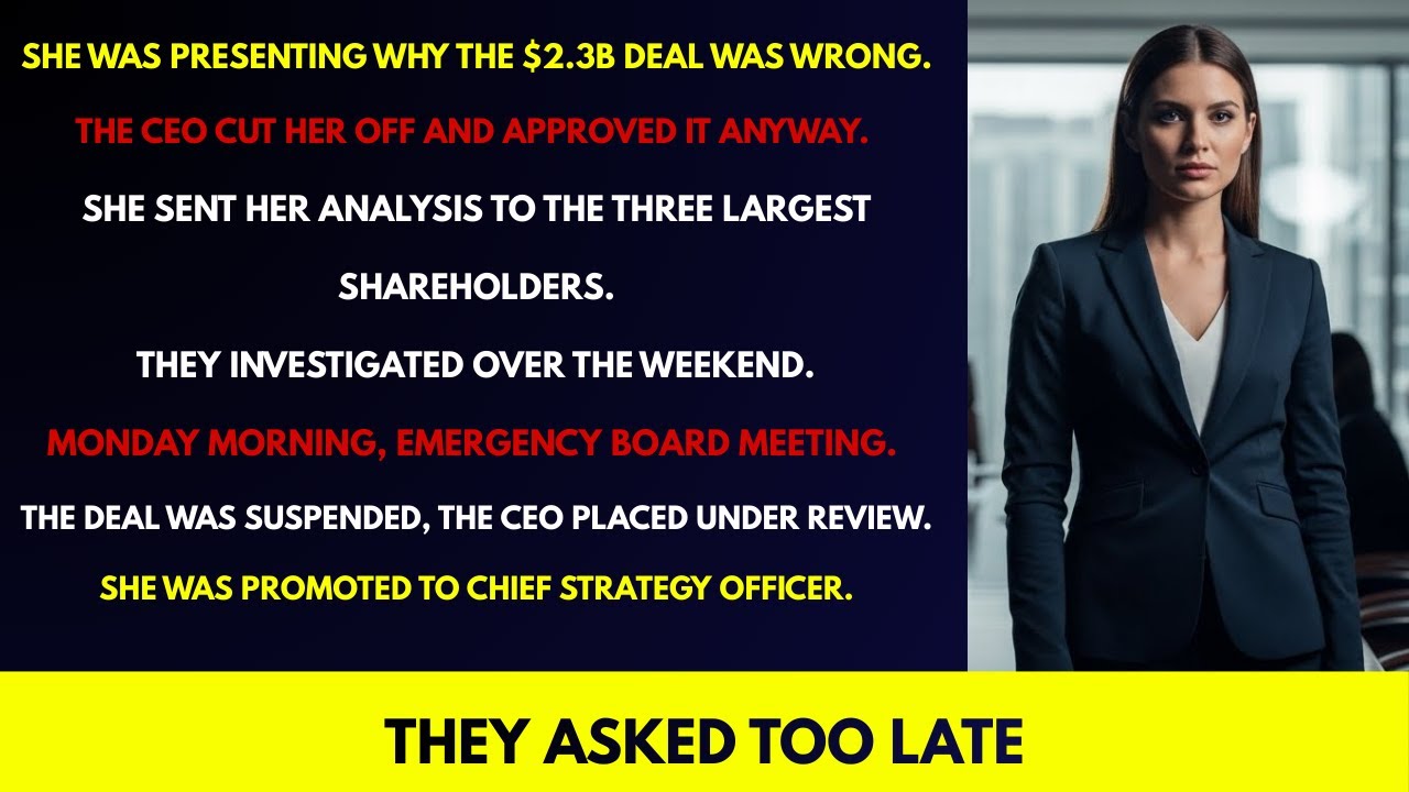 The CEO Cut Me Off Mid-Meeting... By Monday, Shareholders Questioned a $2.3B Decision