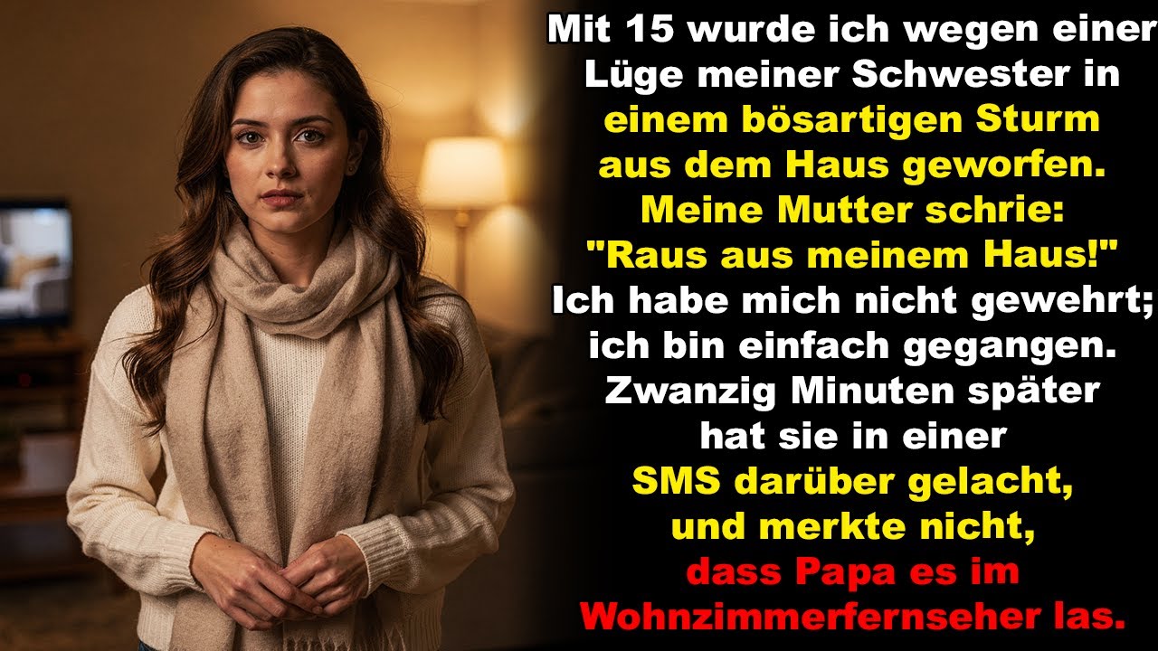 Mit 15 wurde ich wegen einer Lüge meiner Schwester in einem bösartigen Sturm aus dem Haus geworfen.