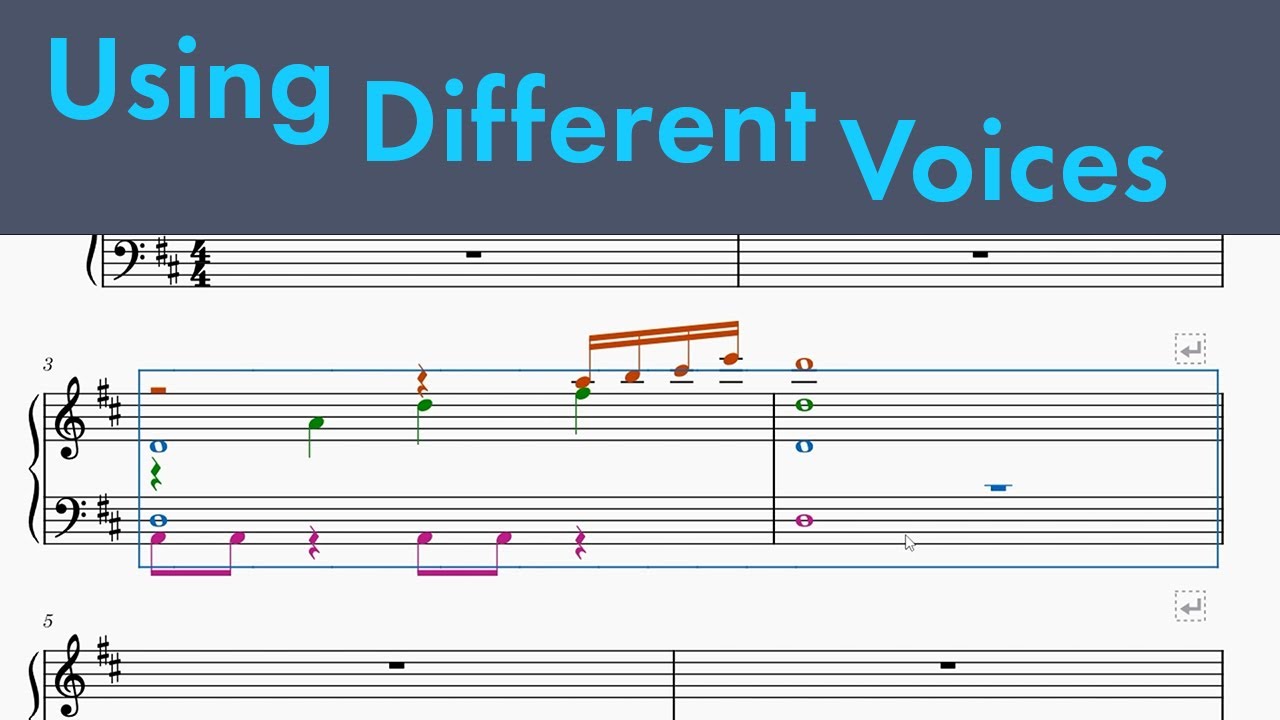 How to Add Different Voices - MuseScore tutorial