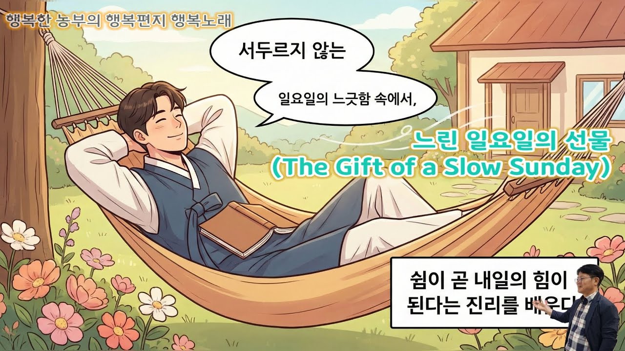 [행복편지-0975호] 느린 일요일의 선물 (The Gift of a Slow Sunday) [행복노래-300] #행복편지 #행복연습 #세상애끌림 #행복한농부 #임실 #김철호