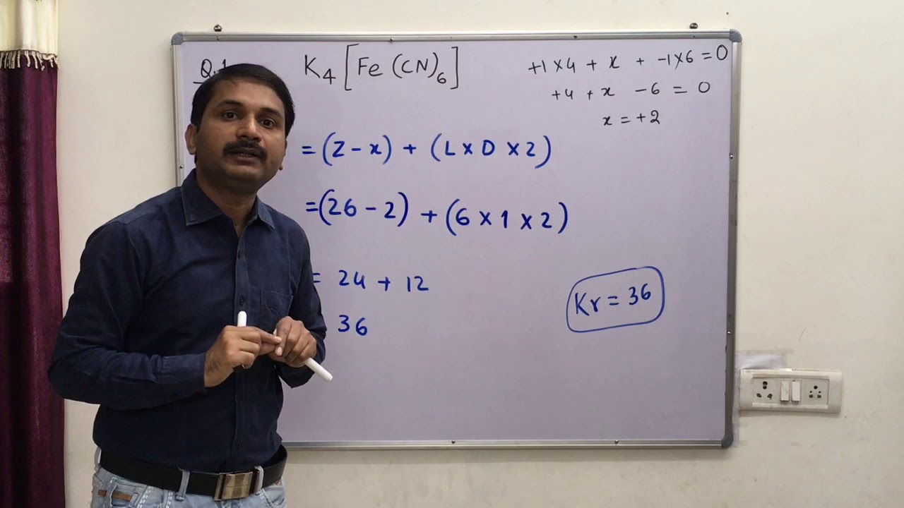 9.8-Effective Atomic Number ( EAN ) / EAN Rule / Sidgwick Theory of coordination compounds