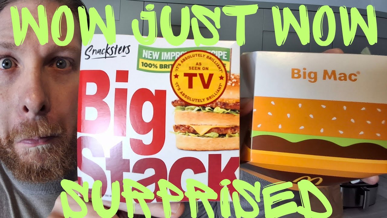 OMG! McDonald's Big Mac VS Snacksters Big Stack As Seen On TV