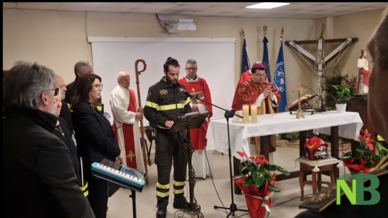Biella, i Vigili del Fuoco festeggiano Santa Barbara