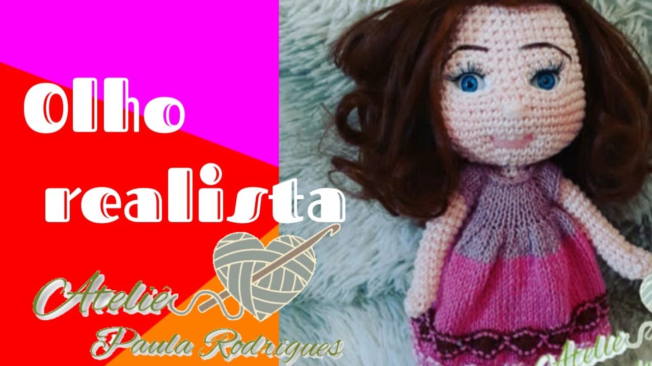 Como fazer olho realista em suas bonecas amigurumi