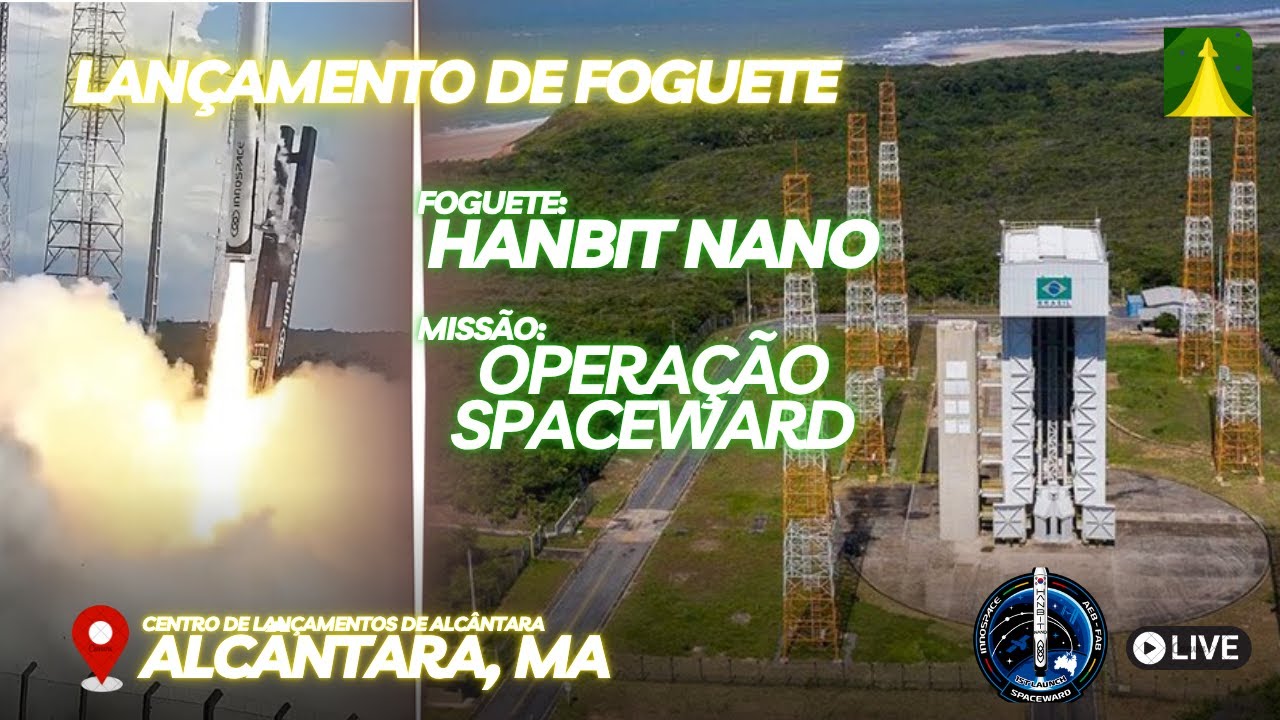 (SCRUB) Primeiro LANÇAMENTO DO FOGUETE HANBIT-NANO -- Operação Spaceward | CLA