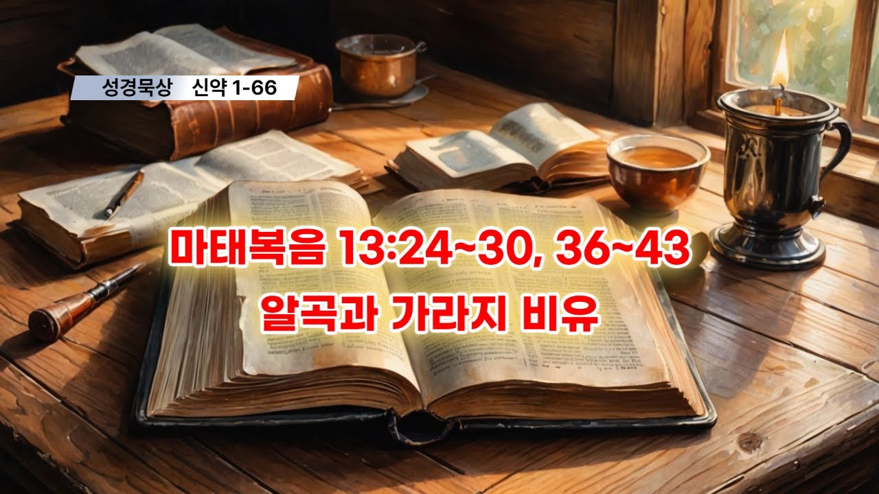 [야곱의 말씀묵상] 신약1-66. 마태복음 13장 24~30, 36~43절